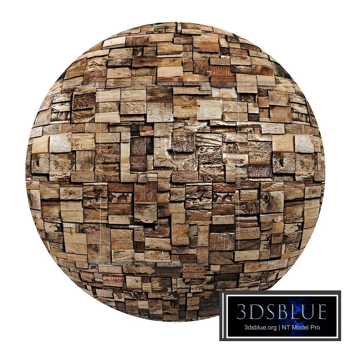 Wood Wall – Days 3DS Max - thumbnail 3