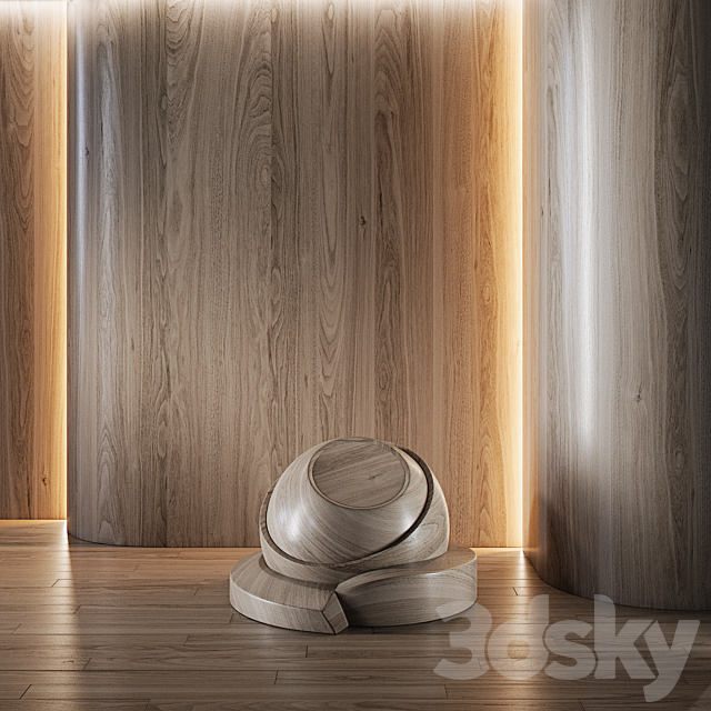 Wood Walnut set (seamless) | laminate | Parquet | 22 3ds Max - thumbnail 3