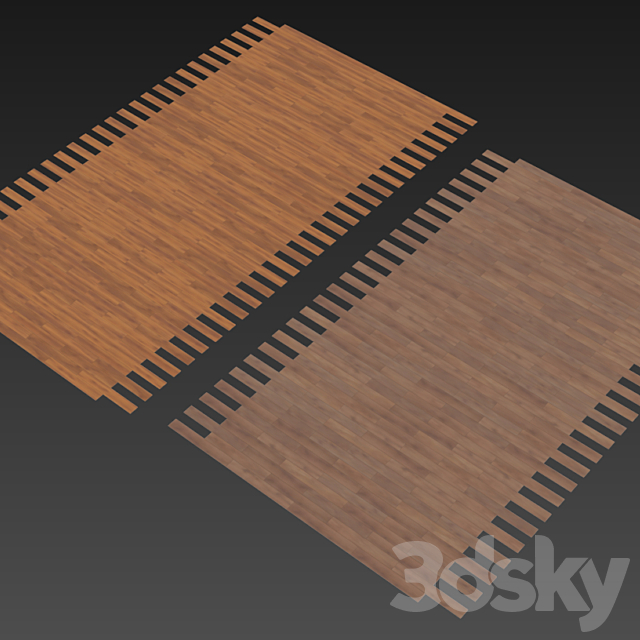 Wooden floor 19 (2 species. without the use of plug-ins) 3DSMax File - thumbnail 3