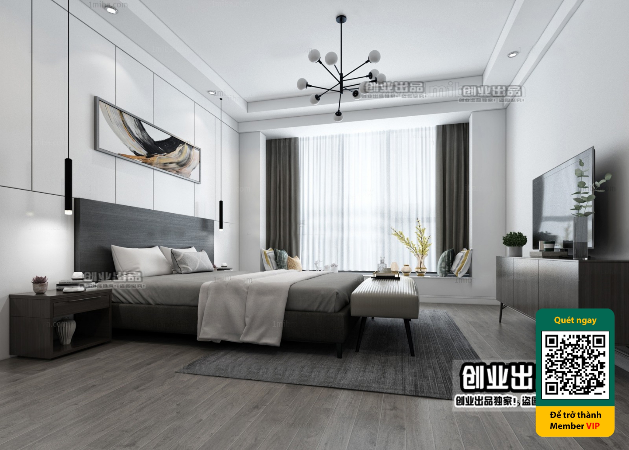 MINIMALIST STYLE – VRAY / CORONA – 3D MODEL – 4442 - thumbnail 1