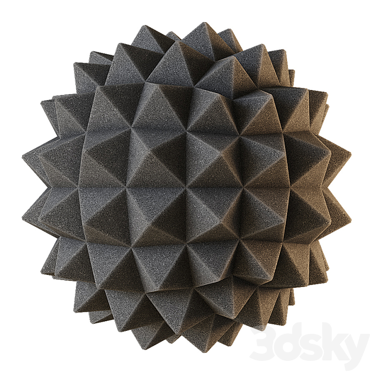 Acoustic foam material 3DS Max - thumbnail 2