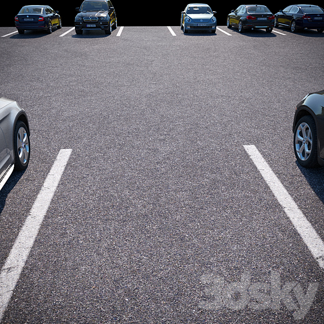 Asphalt 03 (Road) 3DS Max Model - thumbnail 6