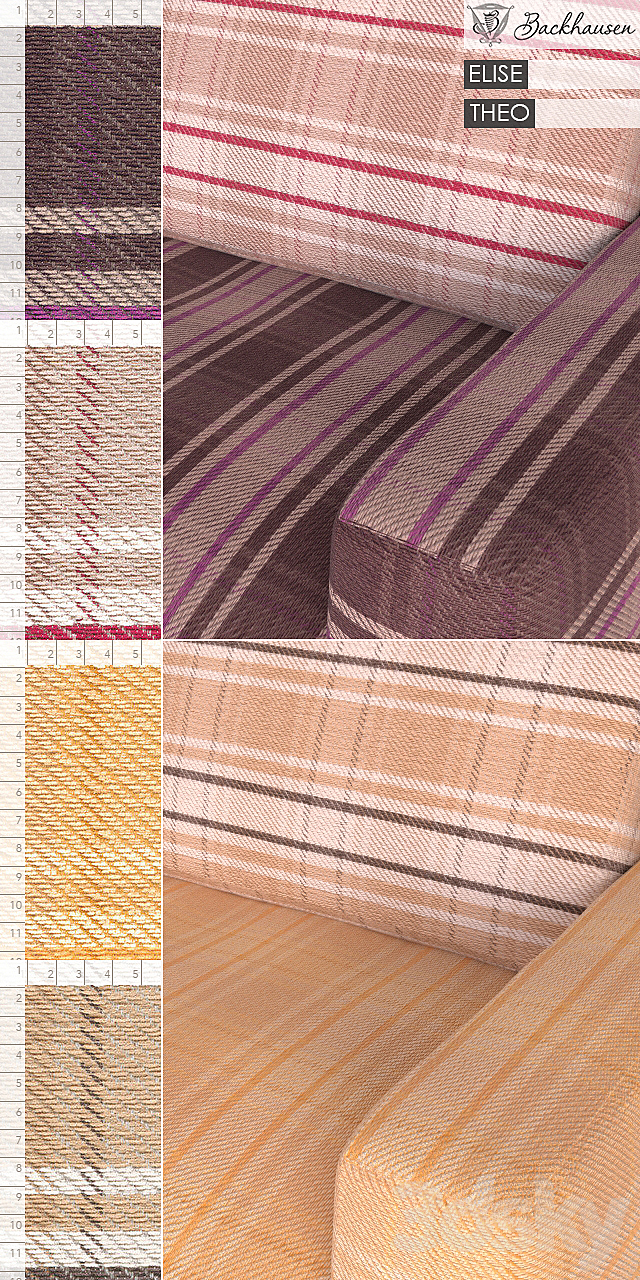 Backhausen Fabric ELISE. THEO 3DSMax File - thumbnail 2