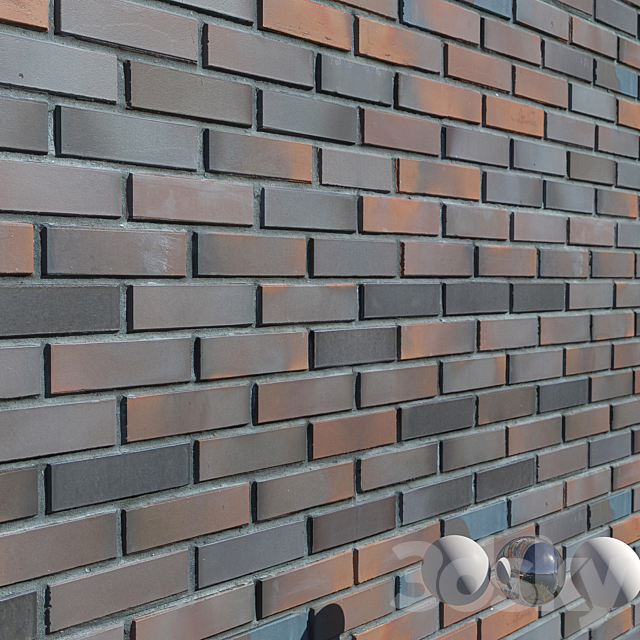 Brick cladding 3ds Max - thumbnail 1