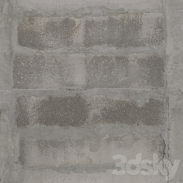 Concrete blocks (wall) 3ds Max - thumbnail 1