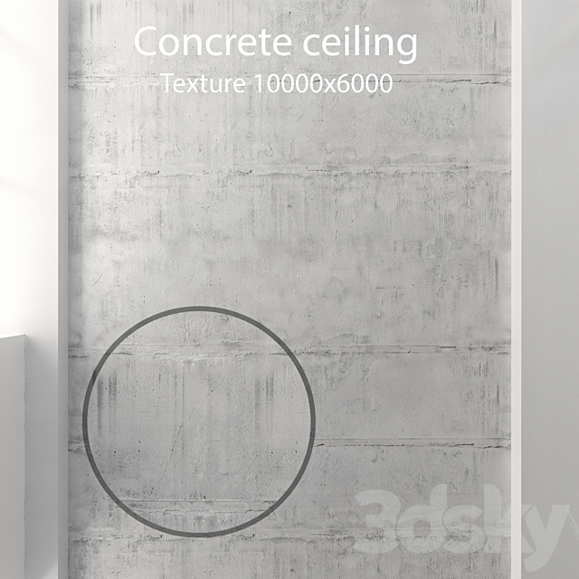 Concrete ceiling 43 3ds Max - thumbnail 1