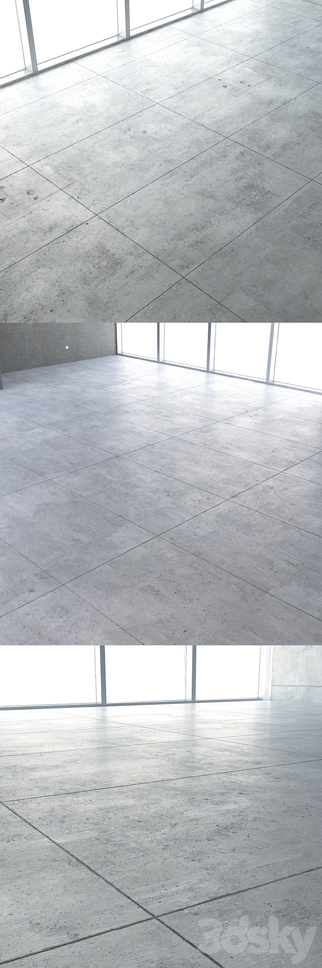 Concrete floor 1 3ds Max - thumbnail 2