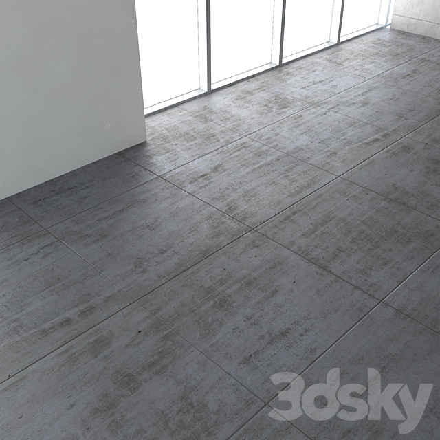 Concrete floor 4 3ds Max - thumbnail 3