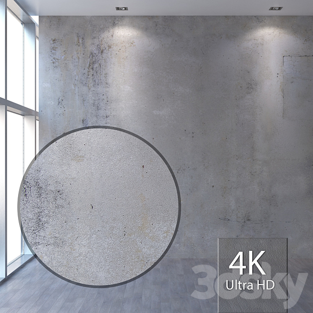 Concrete wall 387 3ds Max - thumbnail 1