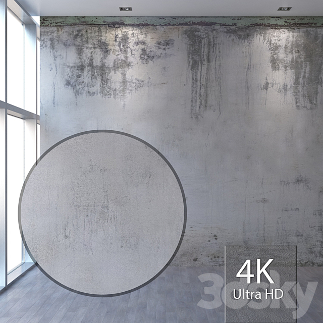 Concrete wall 482 3ds Max - thumbnail 1