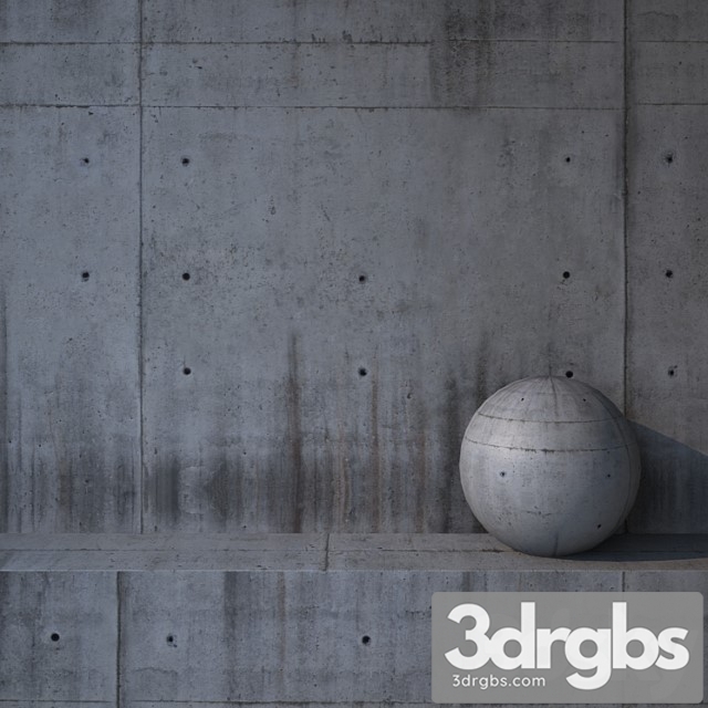 Concrete wall 78 3dsmax Download - thumbnail 1