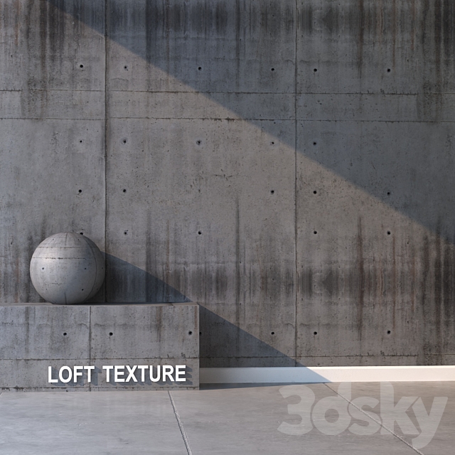 Concrete wall 78 3DSMax File - thumbnail 2