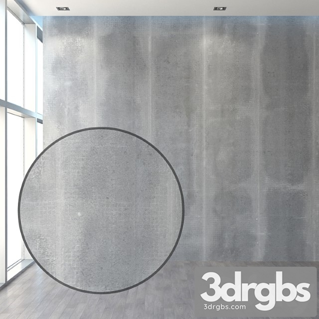 Concrete wall with stitched seams 3dsmax Download - thumbnail 1