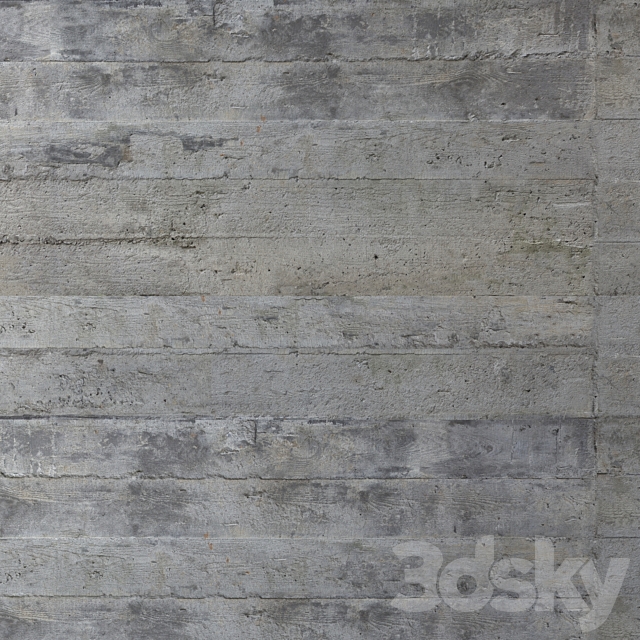 Concrete with traces of formwork 3DS Max Model - thumbnail 3