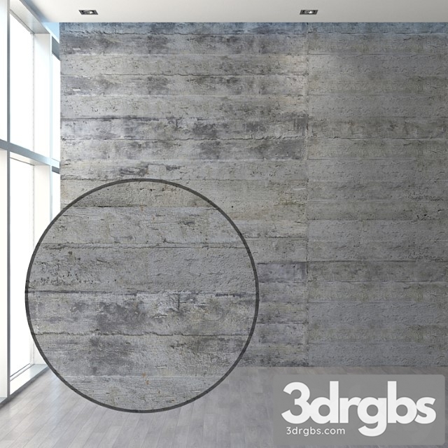 Concrete with traces of formwork 3dsmax Download - thumbnail 1