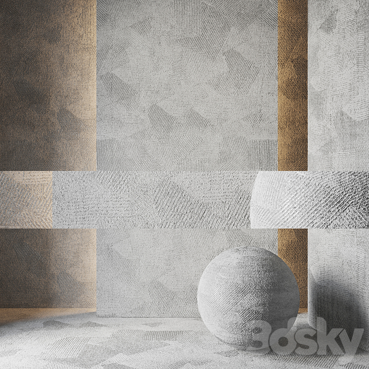 Decorative plaster 04 3DS Max - thumbnail 1