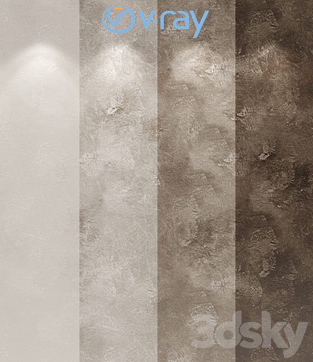 Decorative plaster in loft style. single-layer variant 008 3DSMax File - thumbnail 2