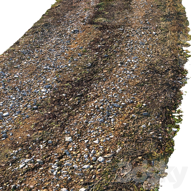 Dirt road material 03 3DS Max Model - thumbnail 3