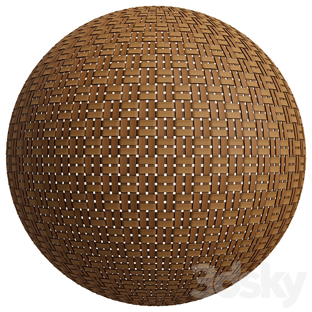 FB304 Wicker ribbon fiber | 3MAT | PBR | 4k 3DSMax File - thumbnail 3