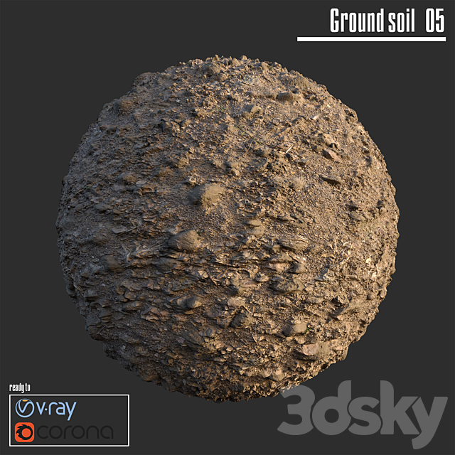 Ground soil_05 3ds Max - thumbnail 1