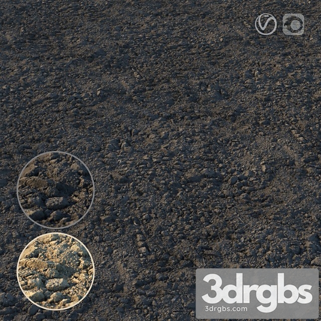 Loosened Ground Material 02 3dsmax Download - thumbnail 1