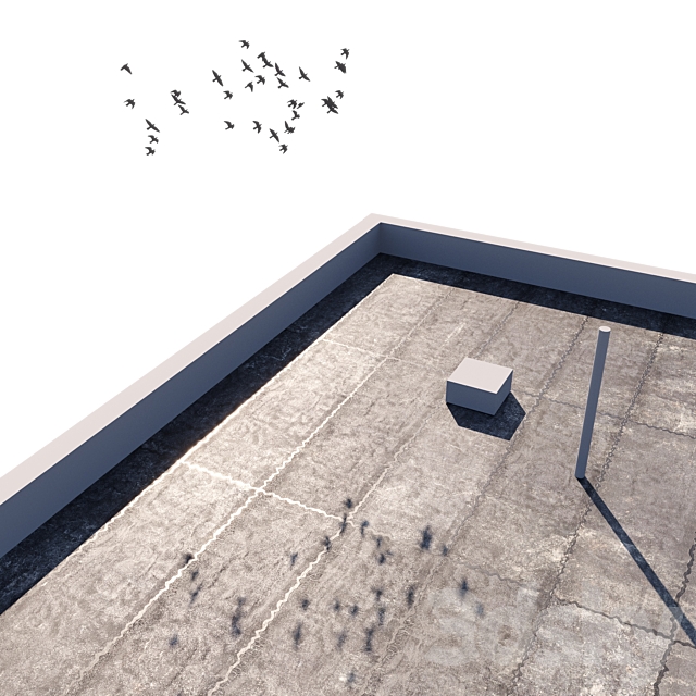 Material of flat rolled waterproofing for the roof seamless 3DS Max Model - thumbnail 3