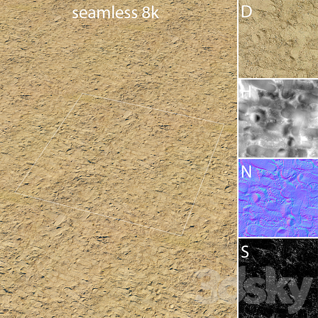 Material of sandy playground 3DSMax File - thumbnail 3