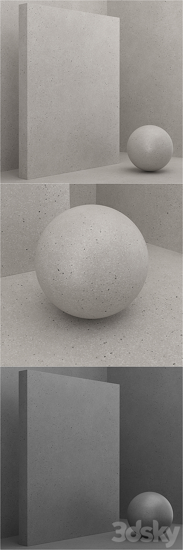 Material (seamless) – coating concrete plaster set 49 3DS Max Model - thumbnail 2