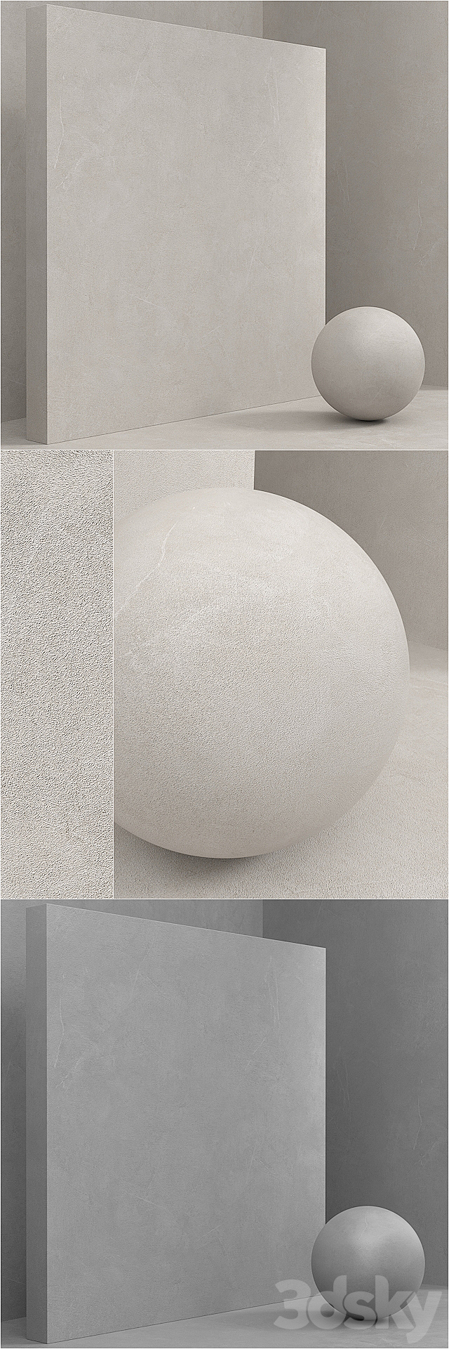 Material (seamless) – coating. concrete. plaster set 59 3DSMax File - thumbnail 3