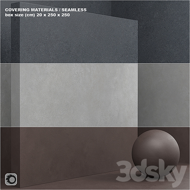 Material (seamless) – coating. concrete. plaster set 60 3DSMax File - thumbnail 1