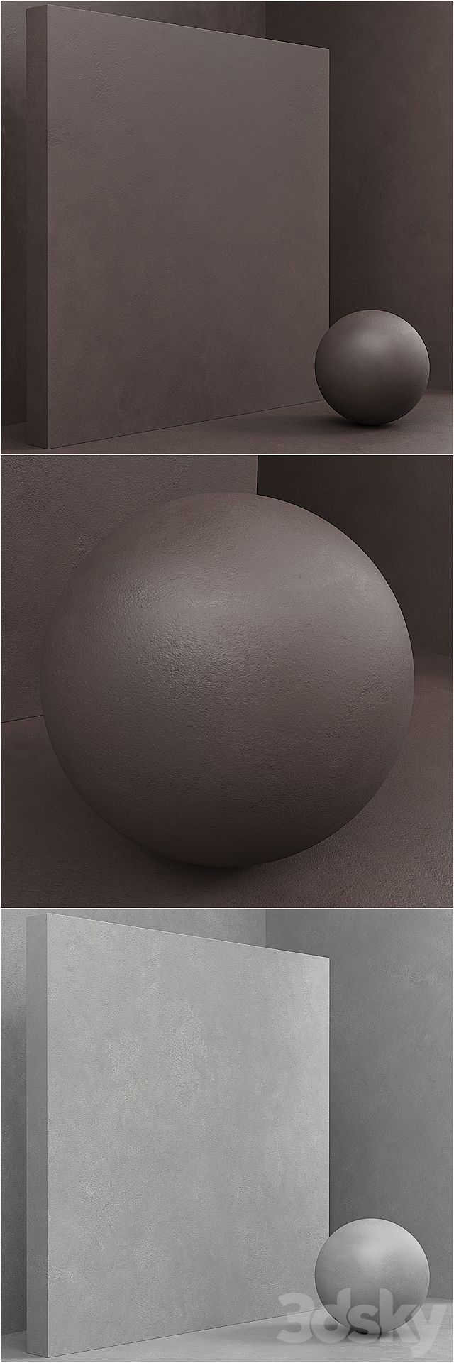 Material (seamless) – coating. concrete. plaster set 60 3DSMax File - thumbnail 2