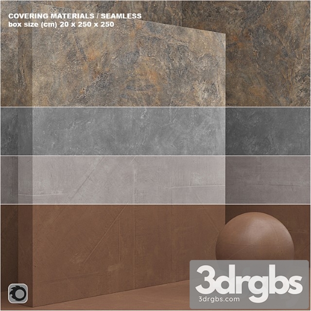 Material (seamless) – coating concrete plaster set 65 3dsmax Download - thumbnail 1