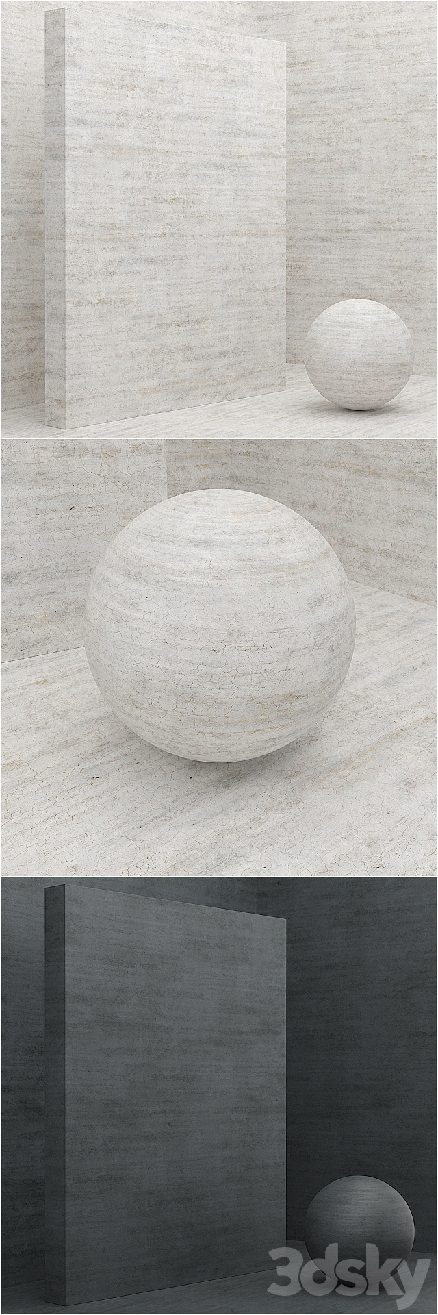 Material (seamless) – coating marble plaster set 46 3DS Max Model - thumbnail 3