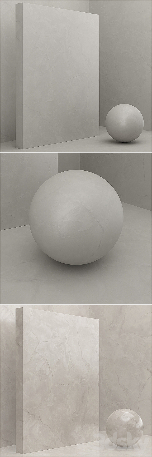 Material (seamless) – coating marble plaster set 47 3ds Max - thumbnail 3