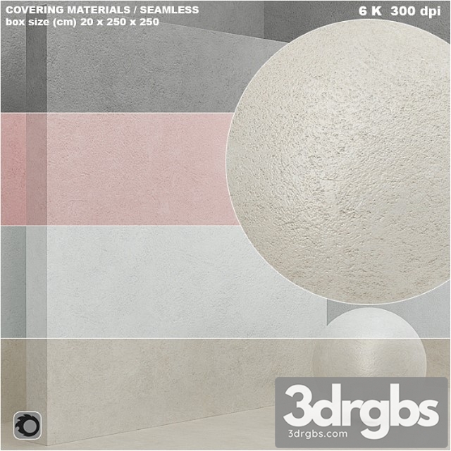 Material (seamless) – coating stone plaster set 56 3dsmax Download - thumbnail 1