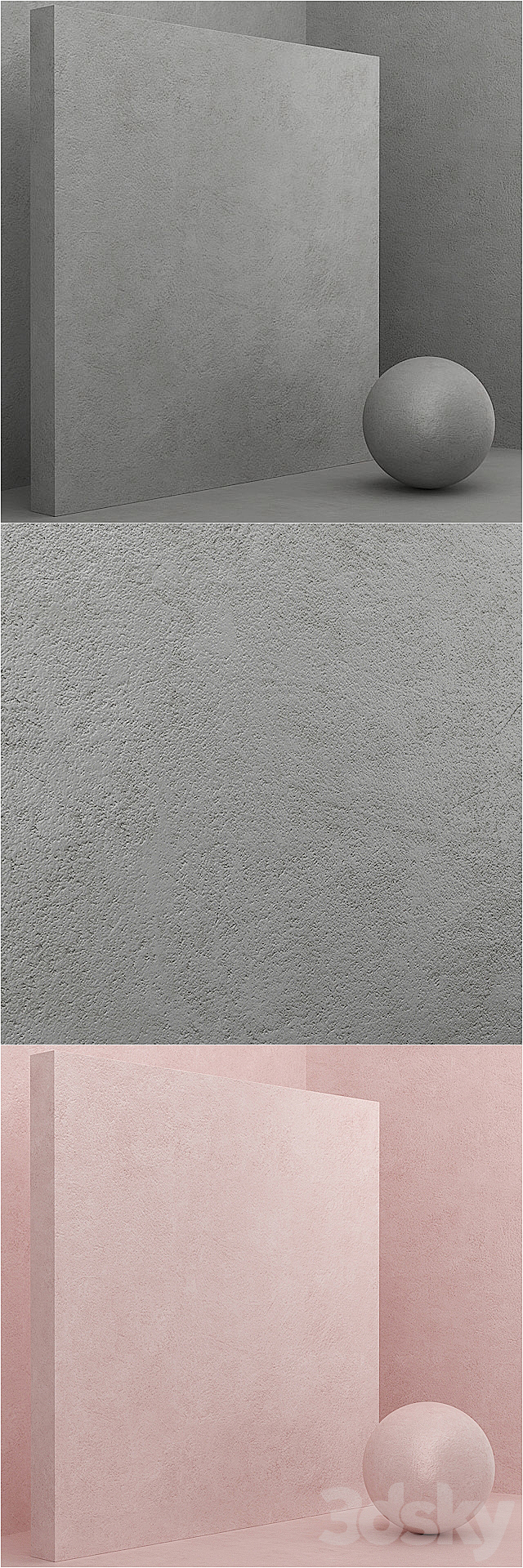 Material (seamless) – coating. stone. plaster set 56 3DSMax File - thumbnail 3