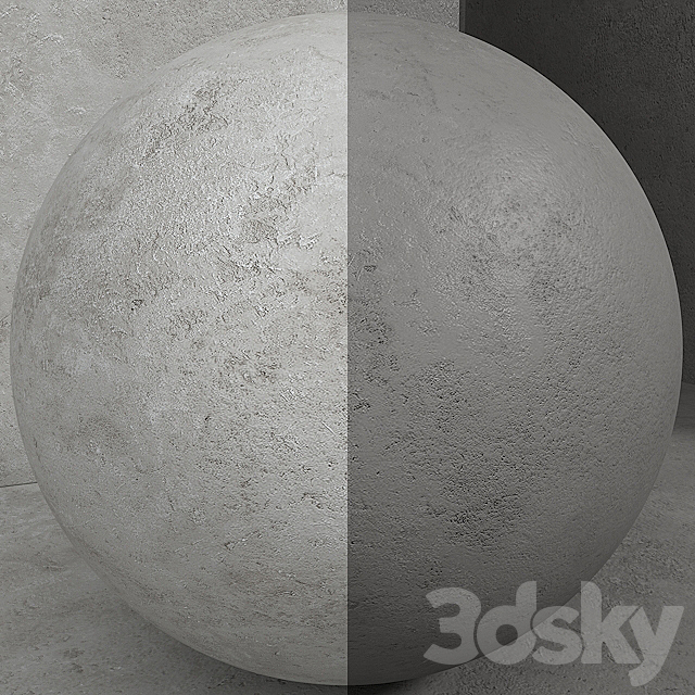 Material (seamless) – concrete plaster set 118 3DSMax File - thumbnail 3