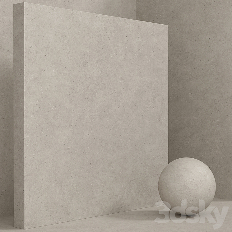 Material (seamless) – concrete plaster set 127 3DS Max - thumbnail 2