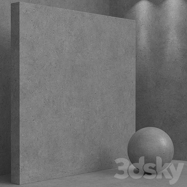 Material (seamless) – concrete plaster set 165 3DSMax File - thumbnail 3