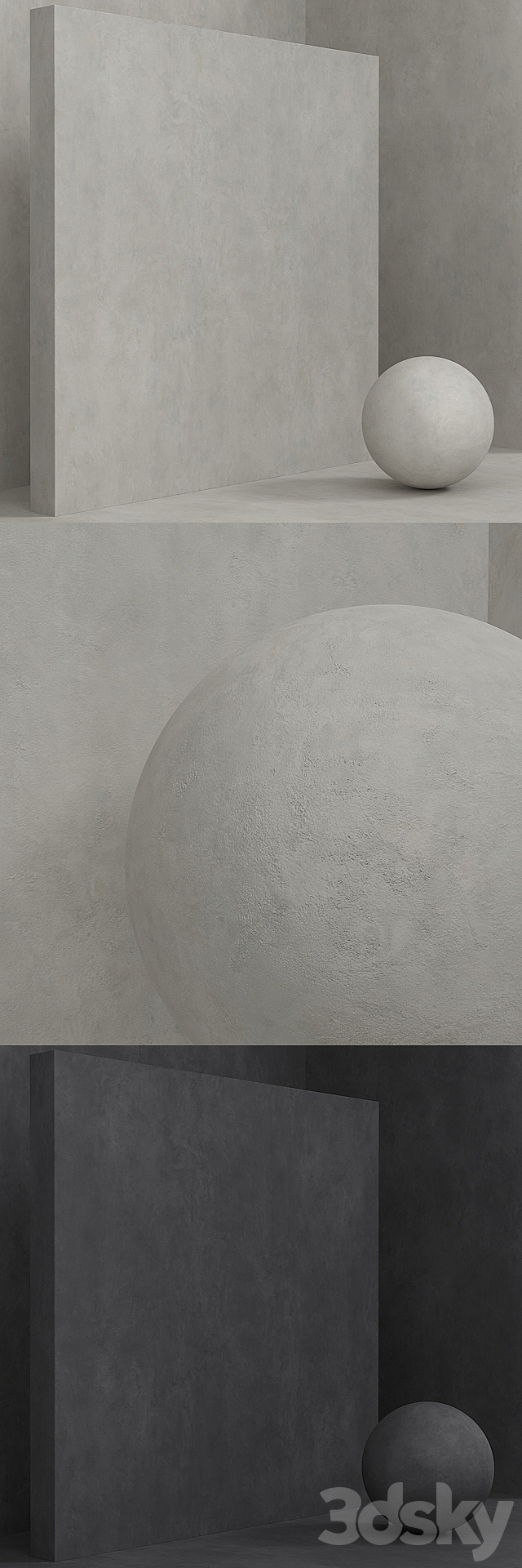 Material (seamless) – concrete plaster set 96 3ds Max - thumbnail 2