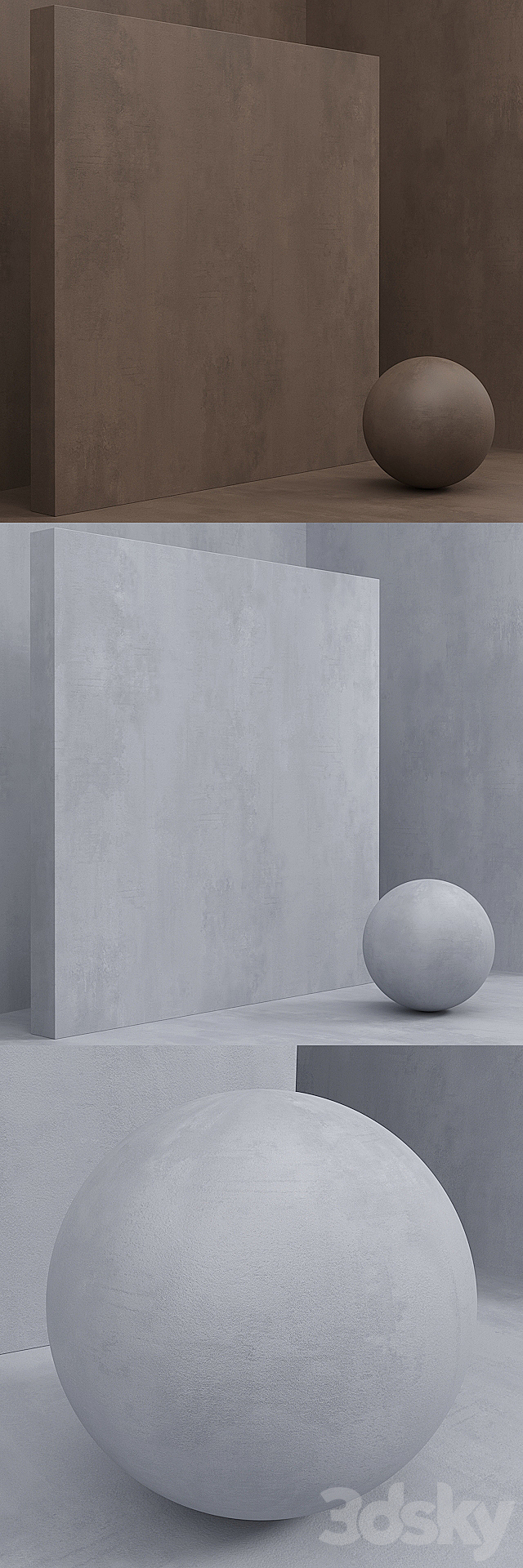 Material (seamless) – microconcrete. concrete. plaster set 72 3DSMax File - thumbnail 3