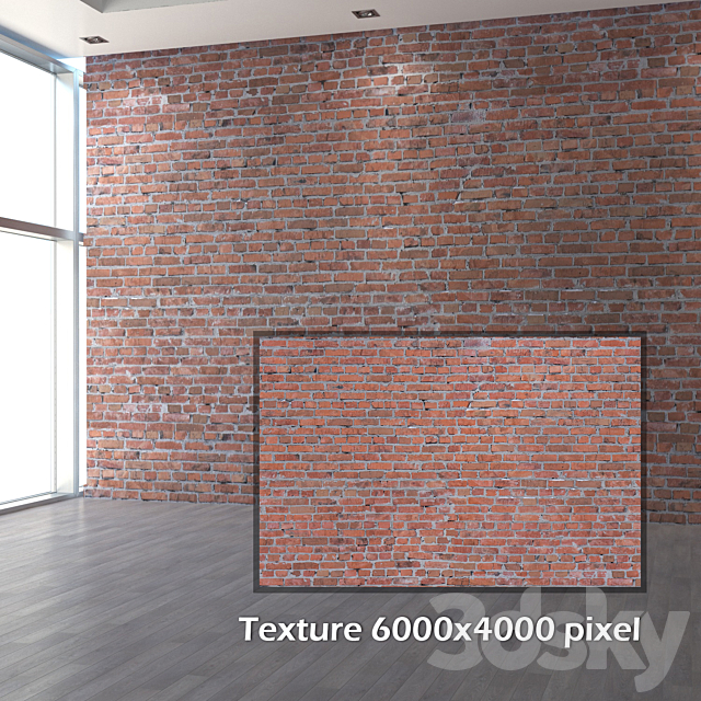 Old brick wall 04 3ds Max - thumbnail 2