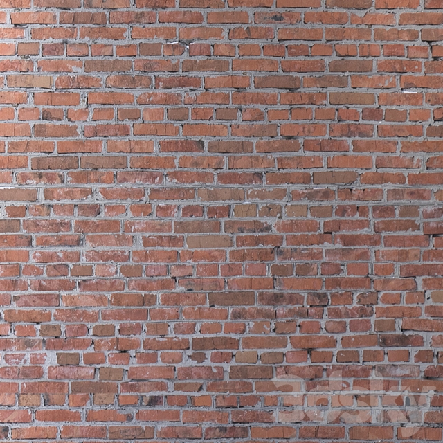 Old brick wall 04 3ds Max - thumbnail 3