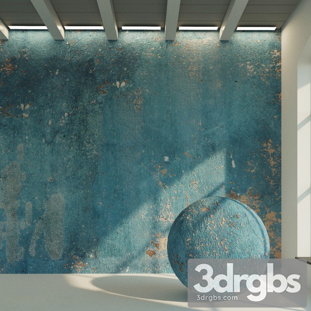 Old Plaster Painted Wall 13 3dsmax Download - thumbnail 1