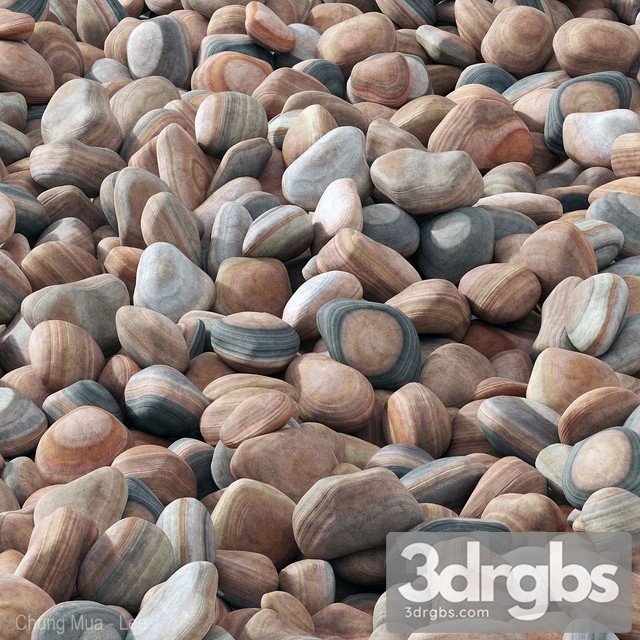 Pebble Color Canyon River 3dsmax Download - thumbnail 1