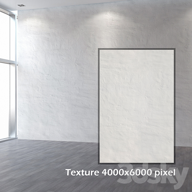 Plastered brick wall 58 3DS Max Model - thumbnail 2