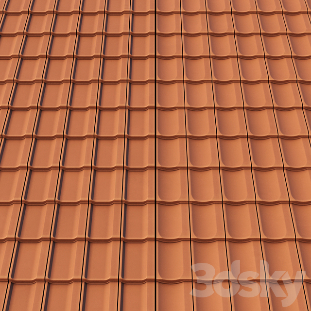 Roof Tiles 3ds Max - thumbnail 2