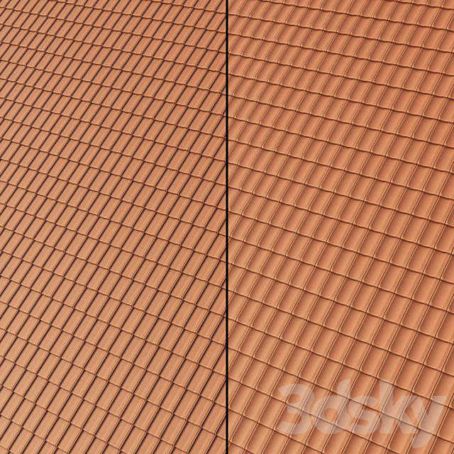 Roof Tiles 3ds Max - thumbnail 3