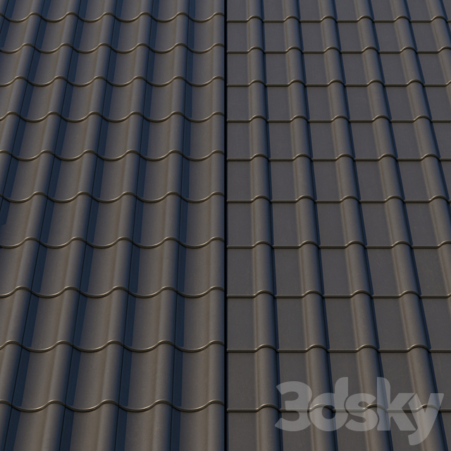 Roof Tiles 3ds Max - thumbnail 2