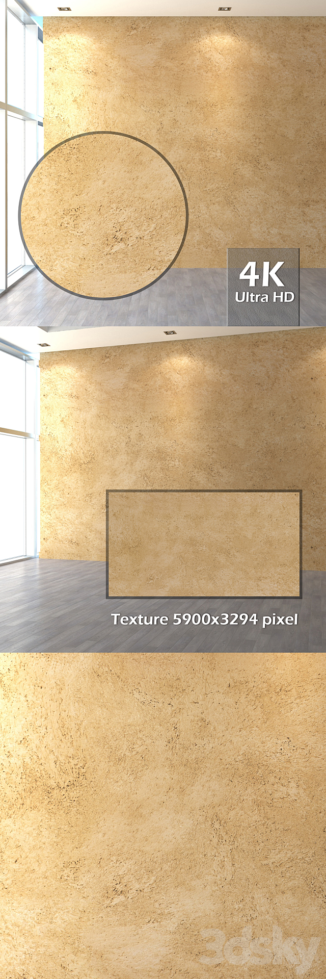 Set of decorative plaster 5 3DS Max Model - thumbnail 3